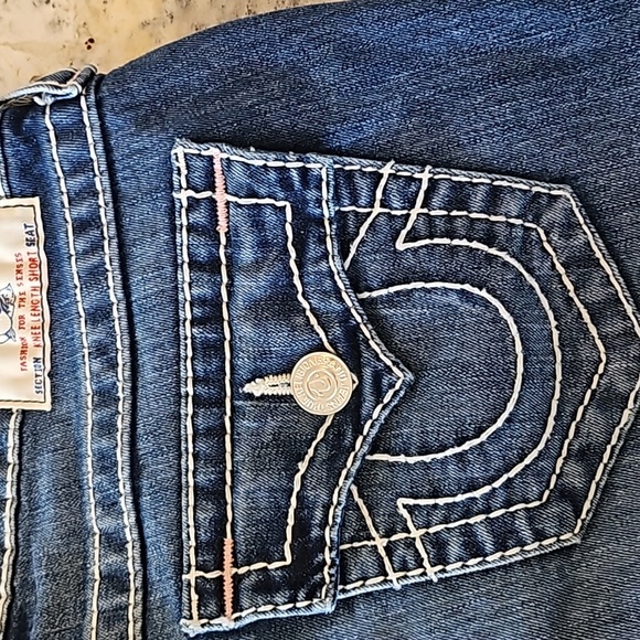 True Religion Bermuda Jean Shorts - Picture 7 of 13